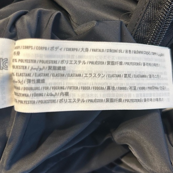 *NWT* Abercrombie & Fitch Ruched Front Cutout Asymmetrical Midi Dress, Size SP - Picture 13 of 14